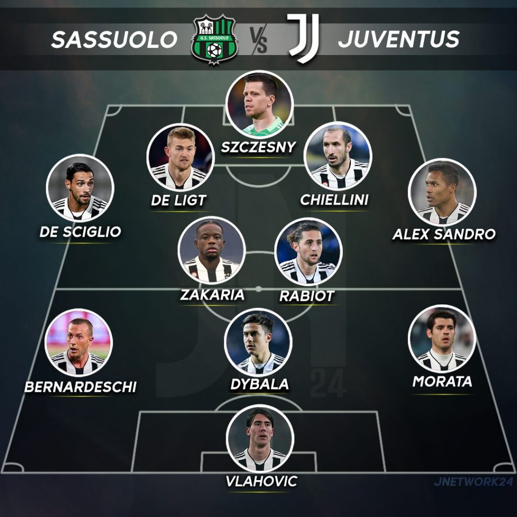 Probabili Sassuolo Juventus