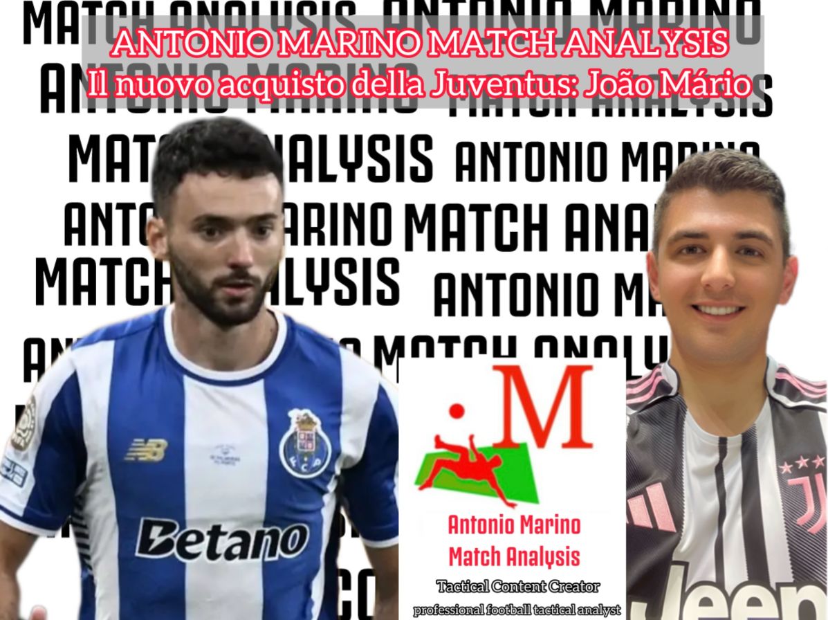 João Mário in azione con la maglia del Porto, nuovo terzino della Juventus – analisi tecnico-tattica