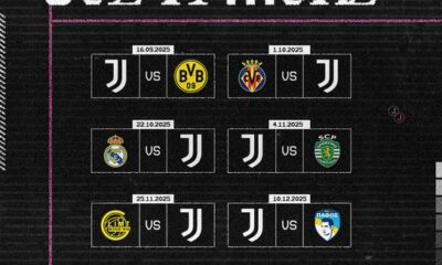 juventus date calendario Champions League
