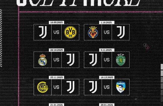 juventus date calendario Champions League